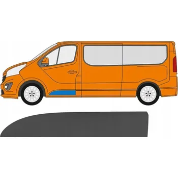 Lišta karosérie Lišta předních dveří pro Opel Vivaro 2014-2019 / Levá (strana řidiče)