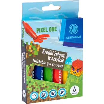 Pastelka Gelové Pastelky Astra PIXEL ONE v tyčinkách, 6 barev