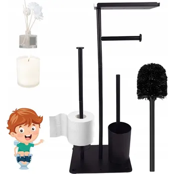 DRŽÁK TOALETNÍHO PAPÍRU S POLIČKOU, NEREZOVÁ OCEL