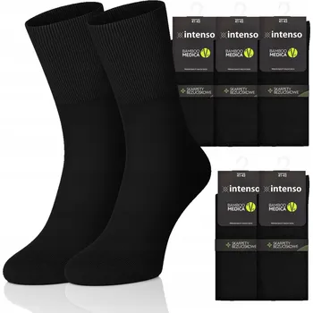 Ponožky Intenso 5pak_1436_CZARNY černé vel. 41-43
