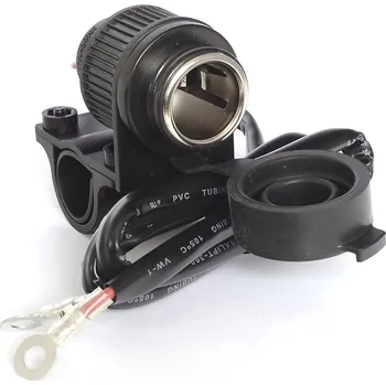 Elektrická zásuvka Q-TECH standardní 12V zásuvka s uchycením na řídítka