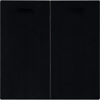 vypínač Viplast dvojitý vypínač, černý VIP 852-05