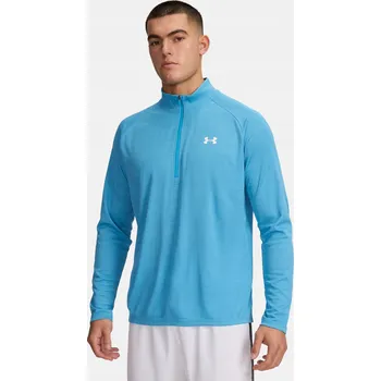 Pánské tričko Tričko Under Armour UA Tech Textured 1/2 Zip-BLU s dlouhým rukávem XXL