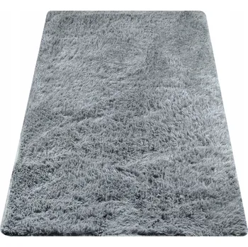 Koberec KOBEREC SHAGGY 160x220 ŠEDÝ MĚKKÝ PROTISKLUZOVÝ DO LOŽNICE OBÝVACÍHO POKOJE