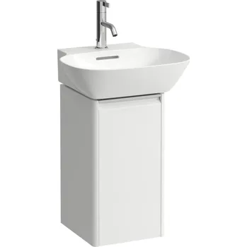 Koupelnový nábytek LAUFEN BASE Skříňka pod umyvadlo, 1 dvířka, závěsy vlevo, 1 vnitřní polička, pro umývátko H815301 275x295, Bílá mat - H4030111102601
