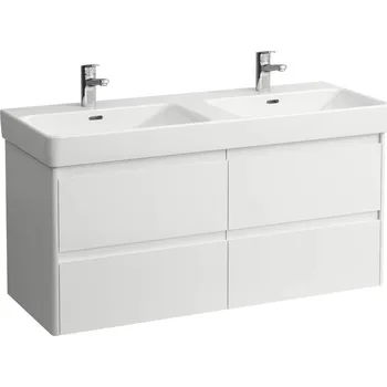 Koupelnový nábytek LAUFEN BASE 2.0 Skříňka pod umyvadlo, 4 zásuvky, pro umyvadlo PRO S H814966 1170x445, Bílá lesklá - H4113241082611