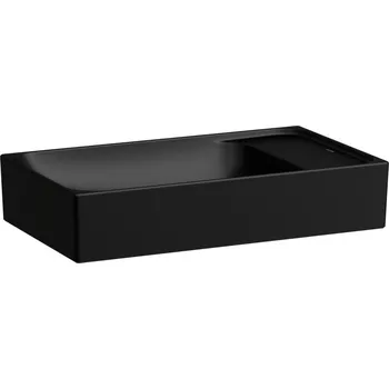 Umyvadlo LAUFEN MEDA Umyvadlová mísa, s armaturní deskou vpravo a vlevo 600x350, Černá mat - H8121137161091