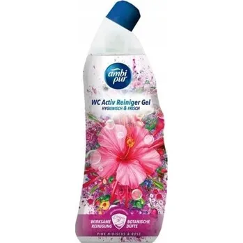 WC čistič Gel na čištění WC toalet Ambi Pur Hibiskus Růže 750 ml