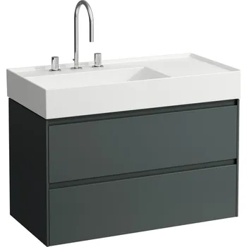 Koupelnový nábytek LAUFEN LANI Skříňka pod umyvadlo, se 2 zásuvkami, pro umyvadlo H810338 880x450, Šedá traffic - H4039521122661