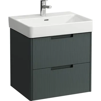 Koupelnový nábytek LAUFEN JUNA Skříňka pod umyvadlo, 2 zásuvky, pro umyvadlo PRO S H810963 / PRO X 810863 570x445, Šedá traffic - H4114921092661