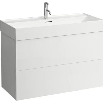 Nábytek Kartell LAUFEN Skříňka pod umyvadlo, 2 zásuvky, pro umyvadlo H810337 985x450, Bílá mat - H4076320336401