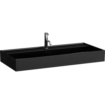 Kartell LAUFEN Umyvadlo, broušená spodní část 1000x460, Černá mat - H8163377161111