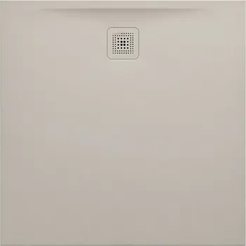 Sprchová vanička LAUFEN PRO Sprchová vanička, čtvercová, s odtokem na straně, materiál Marbond 1000x1000, Béžová matná - H2119521860001