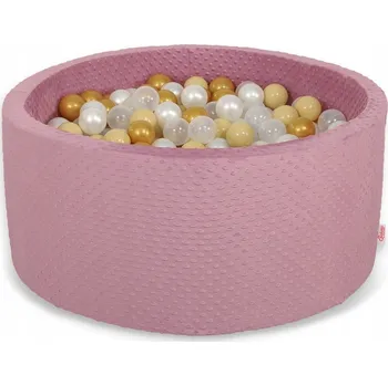 Dětský bazének SUCHÝ BAZÉN KULIČKY MÍČKY KOJEC 200KS retro růže