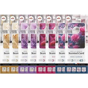 Osvěžovač vzduchu ELIX osvěžovač vzduchu MIX vůní do skříně zásuvky kufru 8 x 3ks