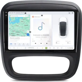 Autorádio DUDUAUTO AUTORÁDIO S NAVIGACÍ RENAULT TRAFIC 3 2014-2021 ANDROID QLED 6/64GB