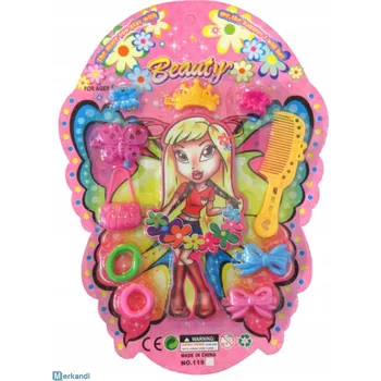 Sada Malá Kadeřnice Hřeben Sponky Gumičky