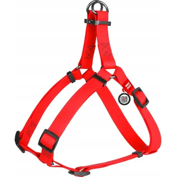 Postroj pro psa Postroj WAUDOG Waterproof s QR pasem – Červený XS
