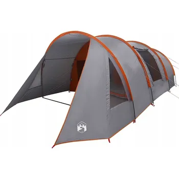 Stan Tunelový stan se střechou Šedá a oranžová 778 x 356 x 210 cm