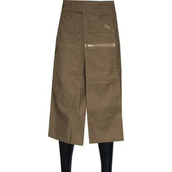 Kuchyňská zástěra KRÁTKÉ KALHOTY ZÁSTĚRA PÁNSKÉ KUCHAŘSKÉ HNĚDÉ XL