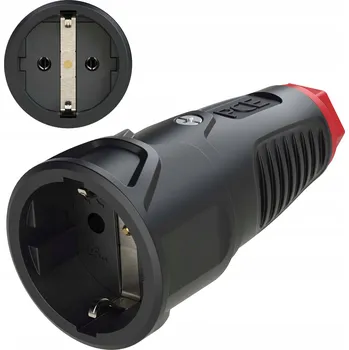 Elektrická zásuvka Gumová zásuvka PCE TAUR2 2520-SR 2P+Z 16A/250V