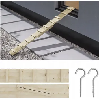 Železářství DŘEVĚNÝ ŽEBŘÍK SCHODY PRO KOČKY 2M + HÁČKY