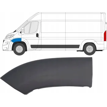 Blatník karosérie Boční lišta předního blatníku pro Peugeot Boxer 2014-2018 / Levá