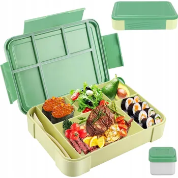 Svačinový box OBĚDOVÝ BOX SVAČINOVÝ BOX VZDUCHOTĚSNÁ NÁDOBA BOX BENTO 1330 ML S PŘIHRÁDKAMI SOS