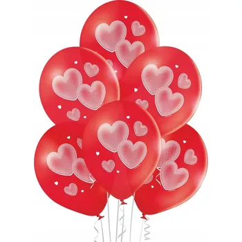Balónky srdce 6 Ks. | BNS06-099