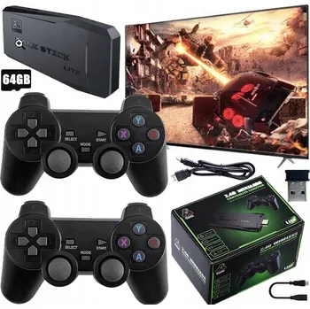 Herní konzole Retro Herní Konzole Game Stick 4K Lite HDMI 64 GB 2 Bezdrátové Ovladače 20000 Her