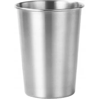 Ocelový hrnek, kovový, turistický, opakovaně použitelný, na roky, Tumbler 350 ml