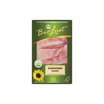 Hotové jídlo BioLust Vepřová šunka vařená velmi jemná 80 g bio BIO BEZLEPEK Množství: 1 ks