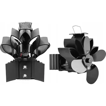 Domácí ventilátor Komínový ventilátor nerezová ocel 1 W, napájený teplem