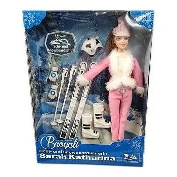 Panenka lyžařka 29cm s doplňky 2barvy v krabičce