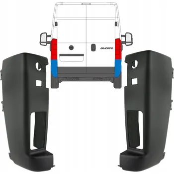 Nárazník Roh zadního nárazníku pro Citroen Jumper 2006-2014 / Levý / Levý+Pravý