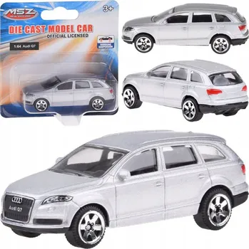 autíčko Licencované kovové autíčko Audi Q7 1:64 pružina podvozku ZA5058