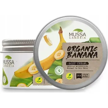 MUSSA CANARIA Bio Veganský tělový krém s banánem 250 ml