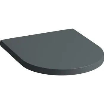 WC sedátko Kartell LAUFEN Sedátko s poklopem, odnímatelné, zakulacený zadní lem, zpomalovací sklápěcí systém 445x375, Grafit mat - H8913337580001