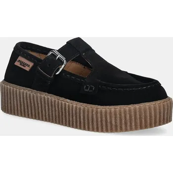 Dámské polobotky Semišové polobotky Weekend Max Mara Wkasolista dámské, černá barva, na platformě, 2615521174600 2615521174600.BLACK 99X, EUR 41