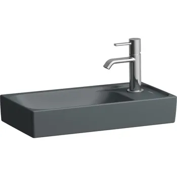 LAUFEN MEDA Umývátko, s armaturní deskou vpravo 460x235, Grafit mat - H8151137581141