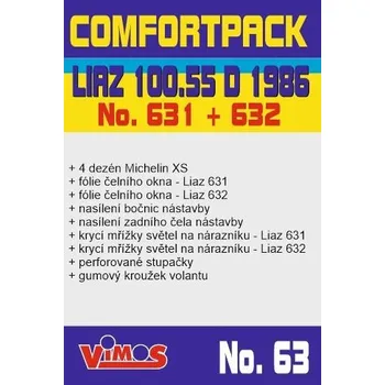 Papírový model LIAZ 100.55 D č. 631 + 632 - Dakar 1986 - 1:25 - Comfort pack