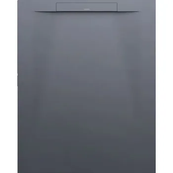 LAUFEN PRO S Sprchová vanička, obdélníková, s lineárním odtokem na kratší straně, materiál Marbond 1000x800, Antracit - H2101810780001