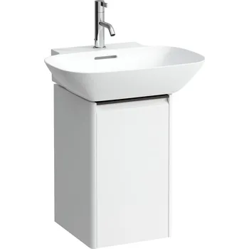 Koupelnový nábytek LAUFEN BASE Skříňka pod umyvadlo, 1 dvířka, závěsy vpravo, 1 vnitřní polička, pro umývátko 815302, s držákem z tmavého hliníku 315x340, Multicolour - H4030241109991