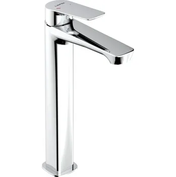 Vodovodní baterie LAUFEN UMA-E Umyvadlová stojánková páková baterie pro umyvadlové mísy, s výtokem 123 mm, kartuše Eco+, bez výpusti, chrom 548x265, no colour - HF506814100000