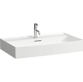Umyvadlo Kartell LAUFEN Umyvadlo, broušená spodní část 800x460, Bílá LCC Active (LAUFEN Clean Coat Active) - H816336A001111