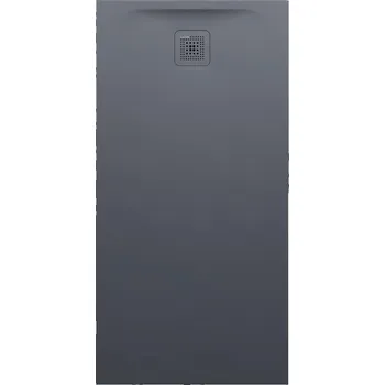 LAUFEN PRO Sprchová vanička, obdélníková, s odtokem na kratší straně, materiál Marbond 1400x700, Antracit - H2129530780001