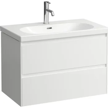 Nábytek LAUFEN LANI Skříňka pod umyvadlo, se 2 zásuvkami, pro umyvadlo H810087, H817436, H810336 785x450, Bílá lesklá - H4035521122611