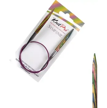 Jehlice KnitPro Symfonie kruhové fixní jehlice 6,5mm 40cm (KnitPro Symfonie kruhové dřěvěné jehlice 6,5mm 40cm)