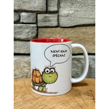 Keramický hrnek Není kam spěchat