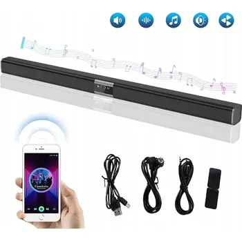 VÝKONNÝ SOUNDBAR BLUETOOTH REPRODUKTOR USB K TELEVIZI Bluetooth AUX SADA